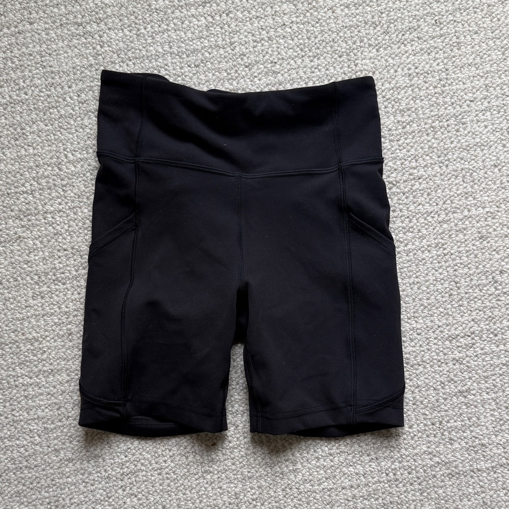 NWOT lululemon athletica Black Bike Shorts
